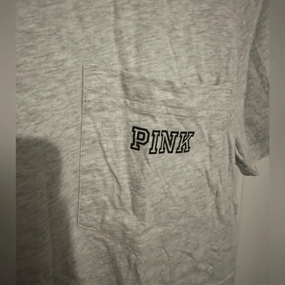 Victoria’s Secret Pink Pocket Plaid T-shirt - Picture 2 of 5